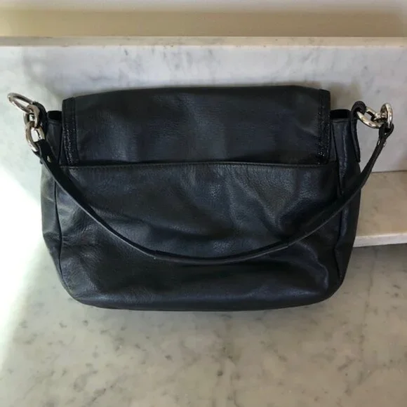 COACH Taylor Black Leather Marin Satchel Tote Shoulder Bag Vintage - Picture 8 of 15